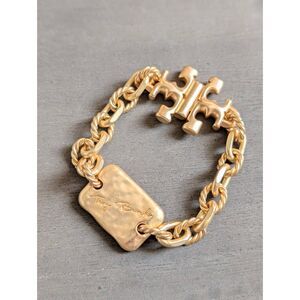 TORY BURCH Chunky Signature Bar Chain Bracelet